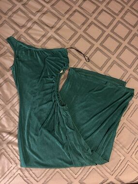 Emerald Green One-Shoulder Midi Dress Runaway the Label - NWT